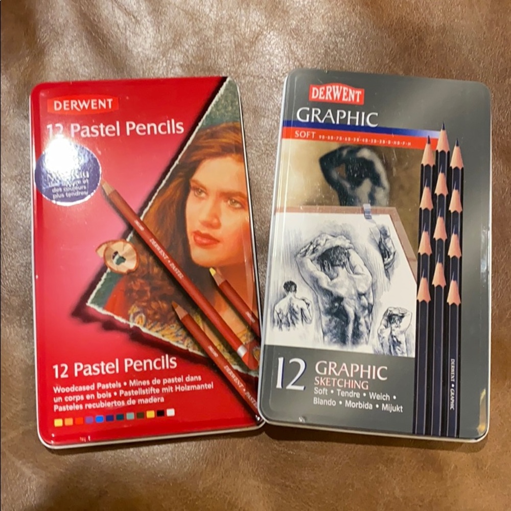 Derwent 12 Pastel Pencils/12 Graphic Sketching